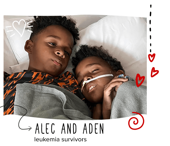 photo of Alec and Aden, leukemia survivors